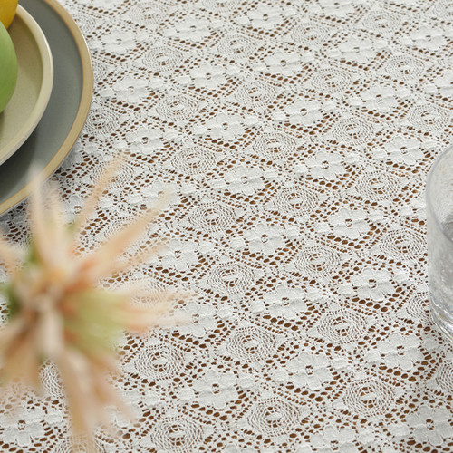 Lexuanxiu French countryside Nordic pastoral nostalgic retro restaurant cafe cotton lace tablecloth tablecloth cover