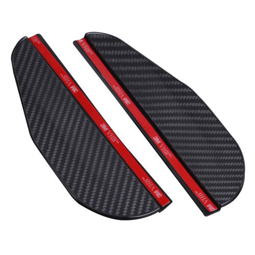 Cross-border carbon fiber texture car rearview mirror rain cover and rear view mirror rain and shine aluminum alloy rain cover