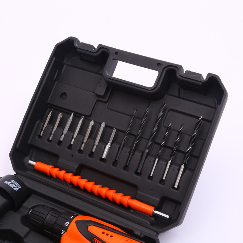 Práctico hogar hardware herramienta Caja de Herramientas multifuncional portátil de litio taladro eléctrico decoración reparación Caja de Herramientas