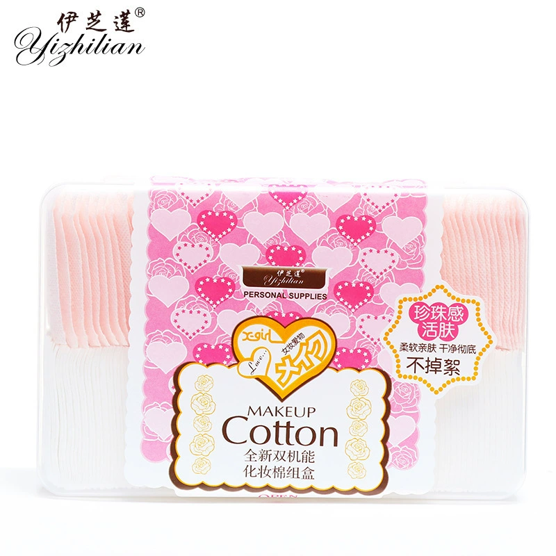Box, thin cotton pads, set, increased thickness, 2 in 1