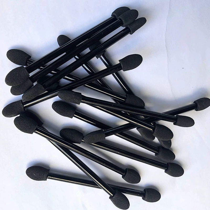 Фабрика прямая 9 см двойная головка латексная палочка для теней для век многоцветная тени для век макияж хлопковая кисть для теней Красота инструменты для макияжа