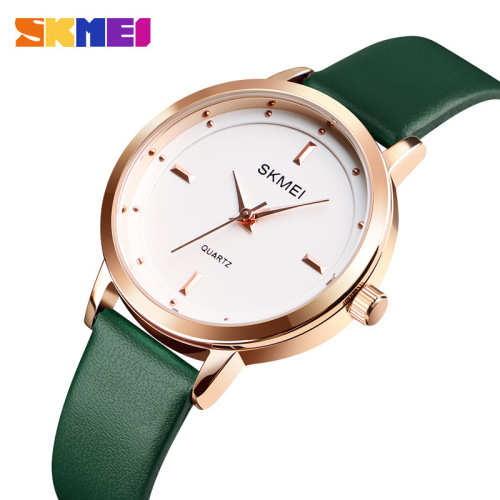 Momentum, European and American fashion, simple and trendy women's watch, Korean version scale rose gold waterproof quartz watch for female students