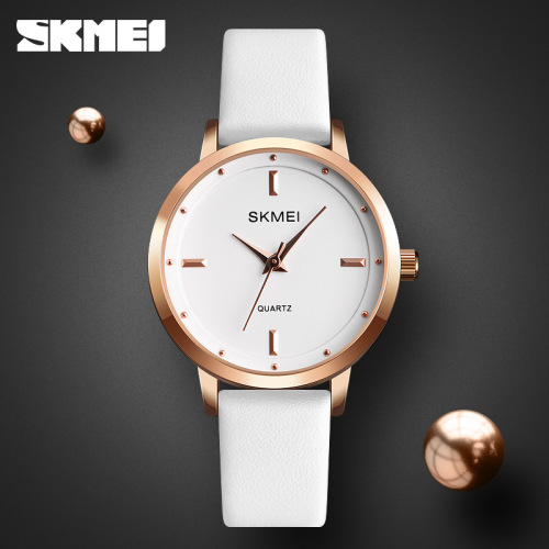 Momentum, European and American fashion, simple and trendy women's watch, Korean version scale rose gold waterproof quartz watch for female students