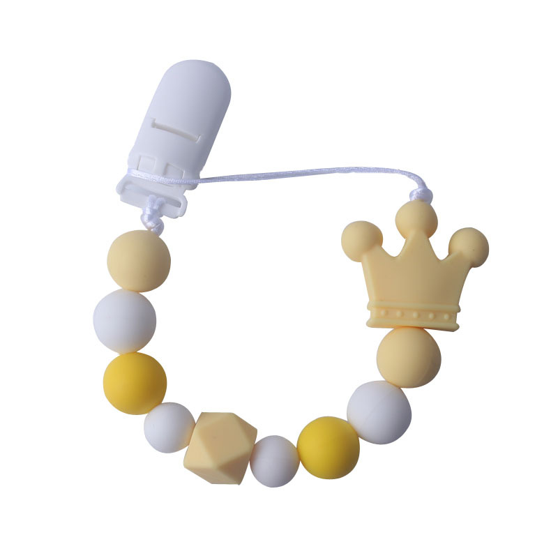 Suministros para bebés Cadena de chupete de silicona mordedor para bebés cadena anti-caída Amazon Comercio exterior nueva cadena anti-perdida