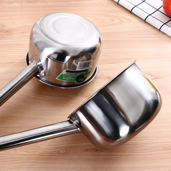 New style thickened kitchen non-magnetic stainless steel scoop scoop scoop scoop round handle/square handle water scoop long handle water scoop