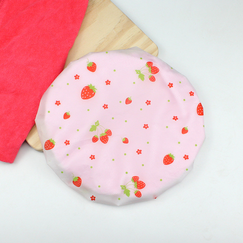 Yaling 9903 directo de fábrica de doble capa floral gorro de ducha de pelo rápido sombrero de secado impermeable gorro de ducha para las mujeres engrosada