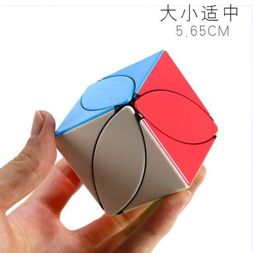 Printed LOGO solid color maple leaf pan-new special-shaped Rubik's Cube Pyramid 223 Magic Box