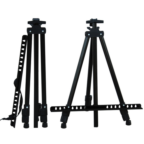 Thickened metal iron easel folding art sketch easel tripod children's small easel display stand sketching easel