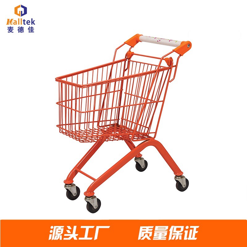 超市手推车小型手推购物车商城儿童小车颜色多样现货