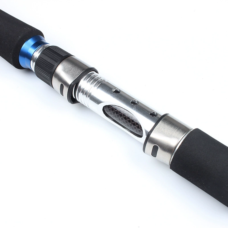 Three-section portable boat rod, trolling rod, carbon lure rod, straight handle three-section fishing rod, hard-adjusted lure rod