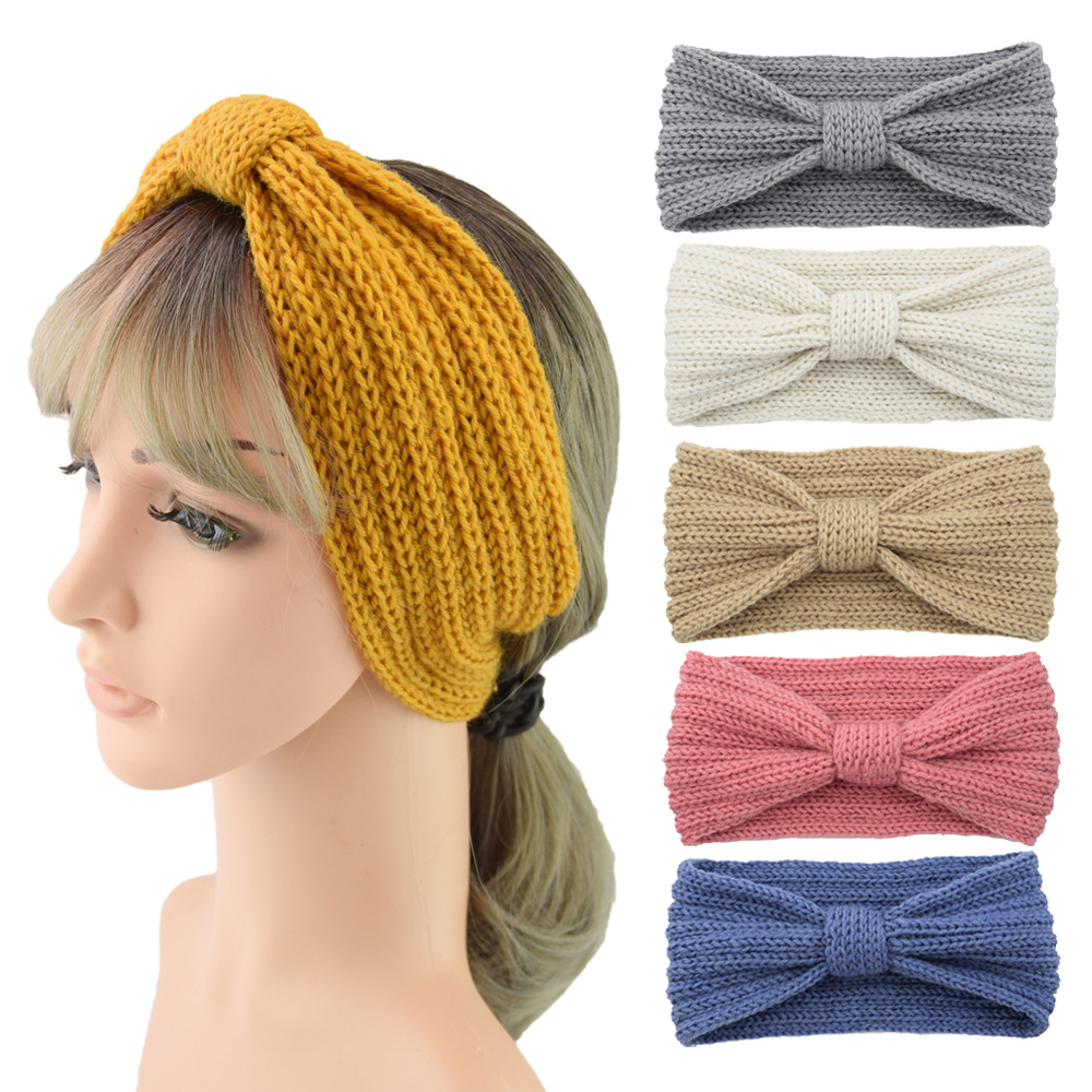 Headband with bow handmade