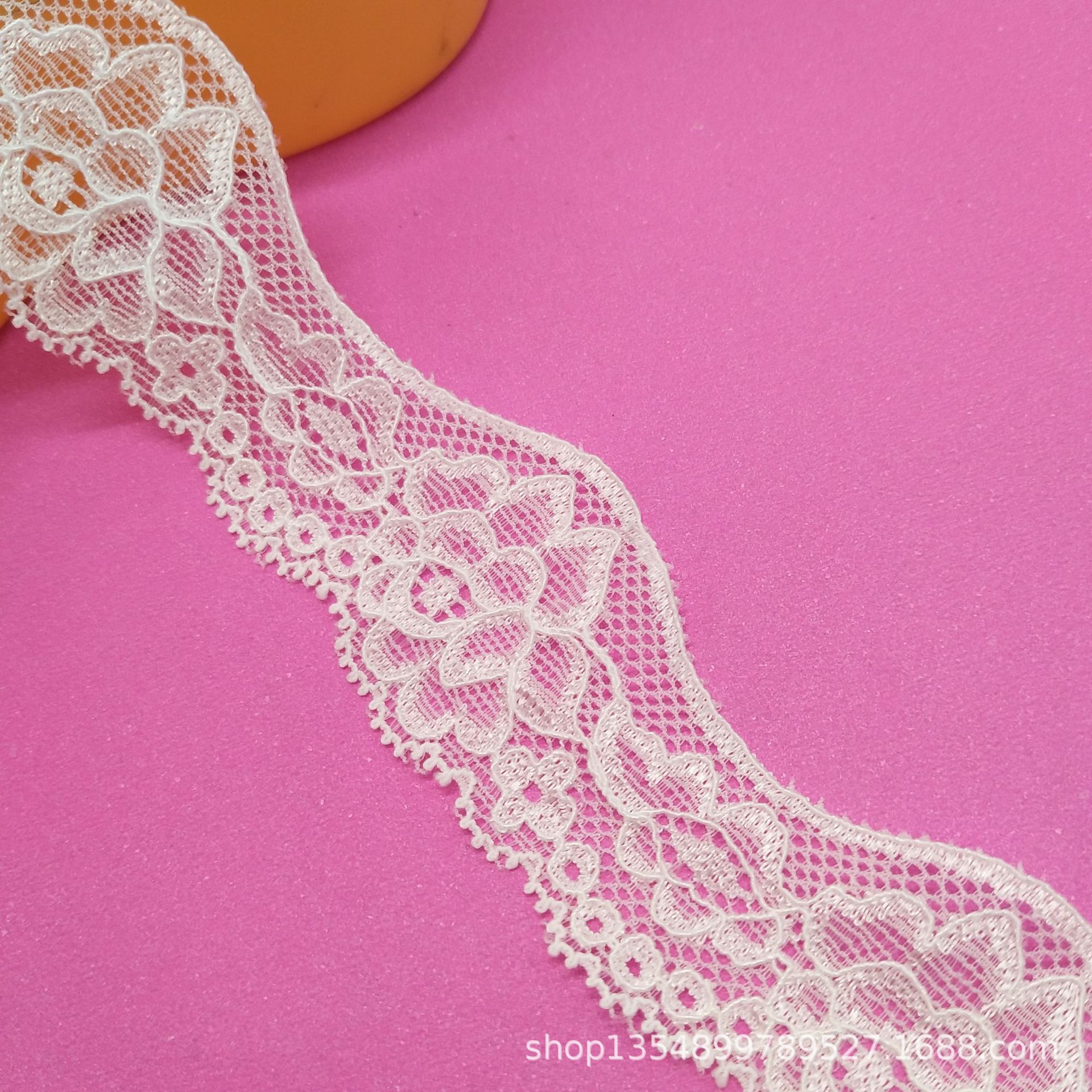 厂家直销现货批发3.3cm股线电脑版弹力蕾丝内衣服装花边量大优惠