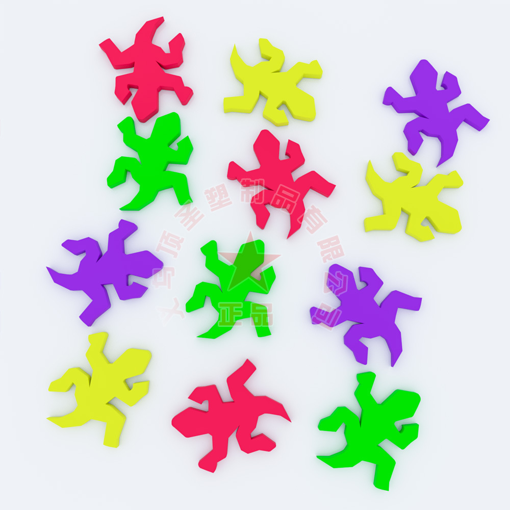 eva壁虎 eva蜥蜴拼图泡棉 eva小壁虎拼图玩具海绵DIY拼接泡沫