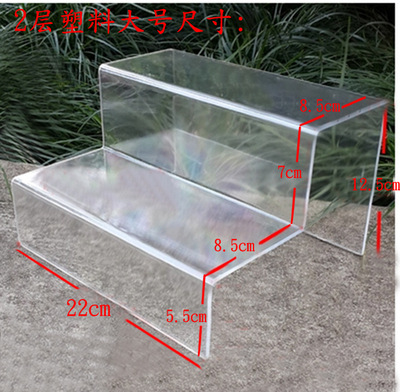 Expositor de Zapatos de Plástico Transparente en Forma de U para Zapatos y Bolsos