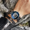 Al-8621 Rose Shell Blue Face Milan Band