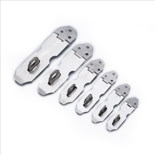 Stainless steel padlock lock tag Thickened anti-theft luggage accessories small buckle buckle Old wooden door stainless steel lock buckle