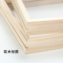 Kindergarten children's handmade diy painting solid wood acrylic glass photo frame creative graffiti hand-painted art frame