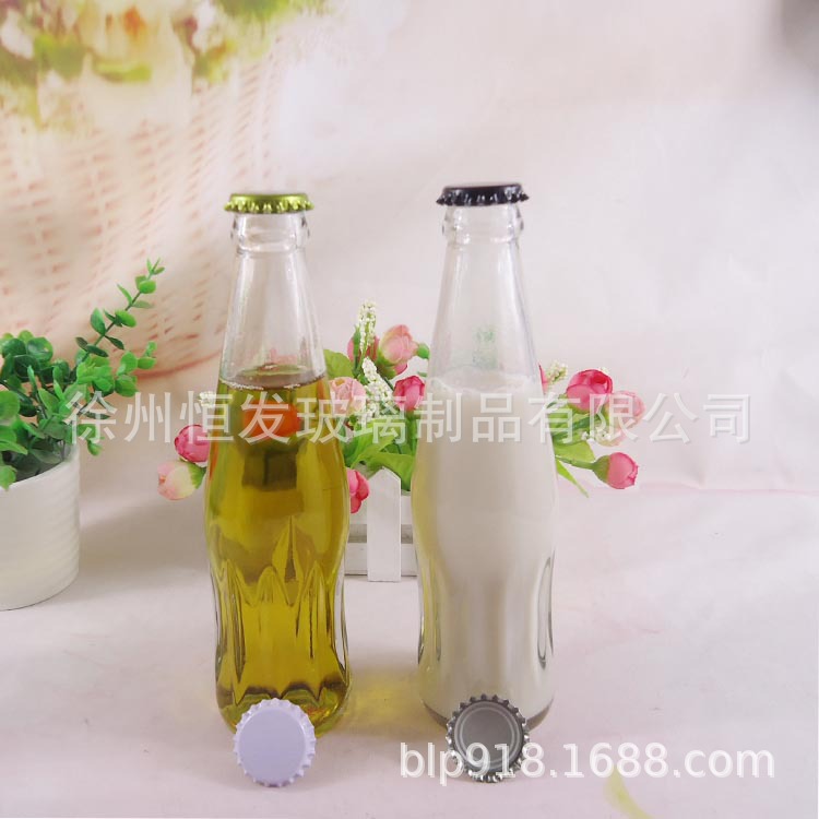 厂家直销250ml豆奶玻璃瓶 压盖碳酸饮料瓶汽水瓶 果汁瓶丝印logo