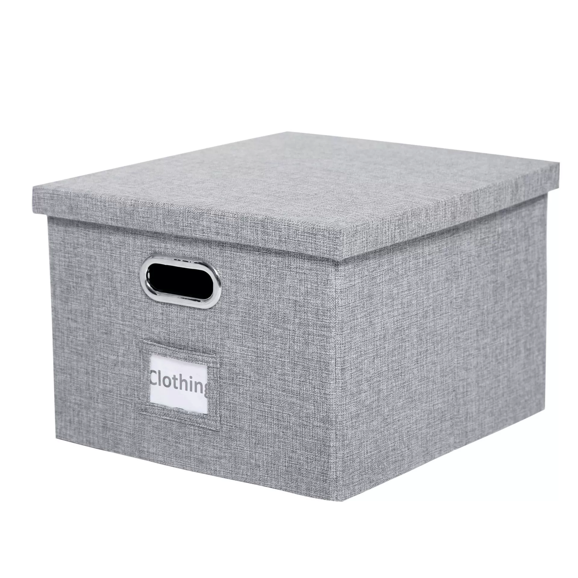 Big table metal folding storage box for documents, cotton and linen