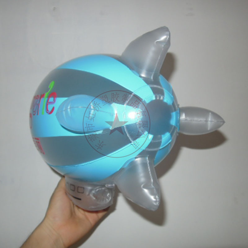 PVC充气小飞艇   带挂钩吊钩广告飞艇气球