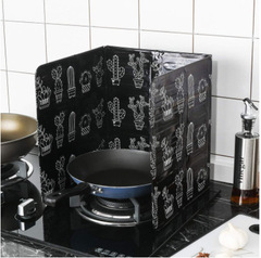 Folding aluminum foil temperature-resistant heat-insulating oil-proof plate stove kitchen stir-frying oil-proof plate shallow oil preventer