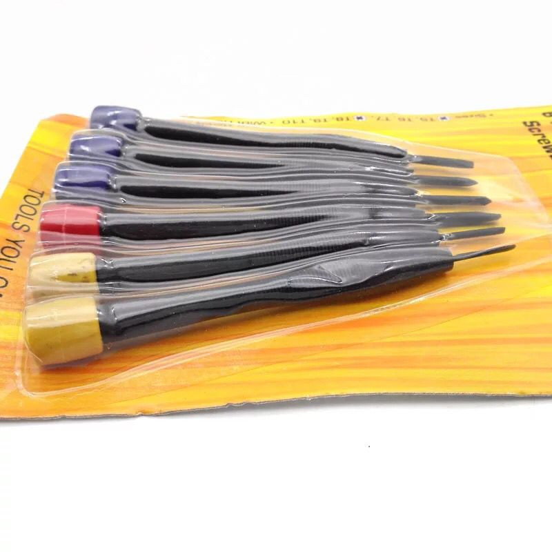 Directo de fábrica herramientas informáticas 6PC traje reloj destornillador multifunción destornillador dos yuanes Venta caliente