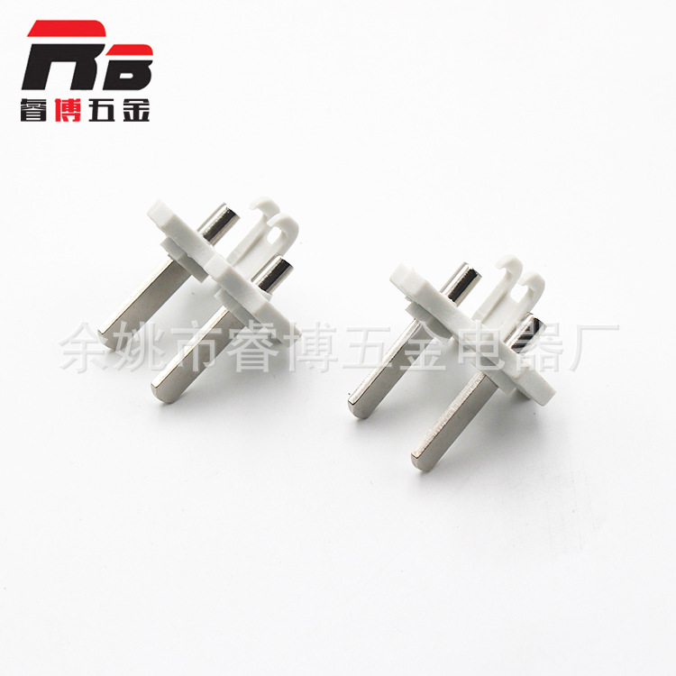 批发一体式两插支架 两极电源插头 电动工具插头支架