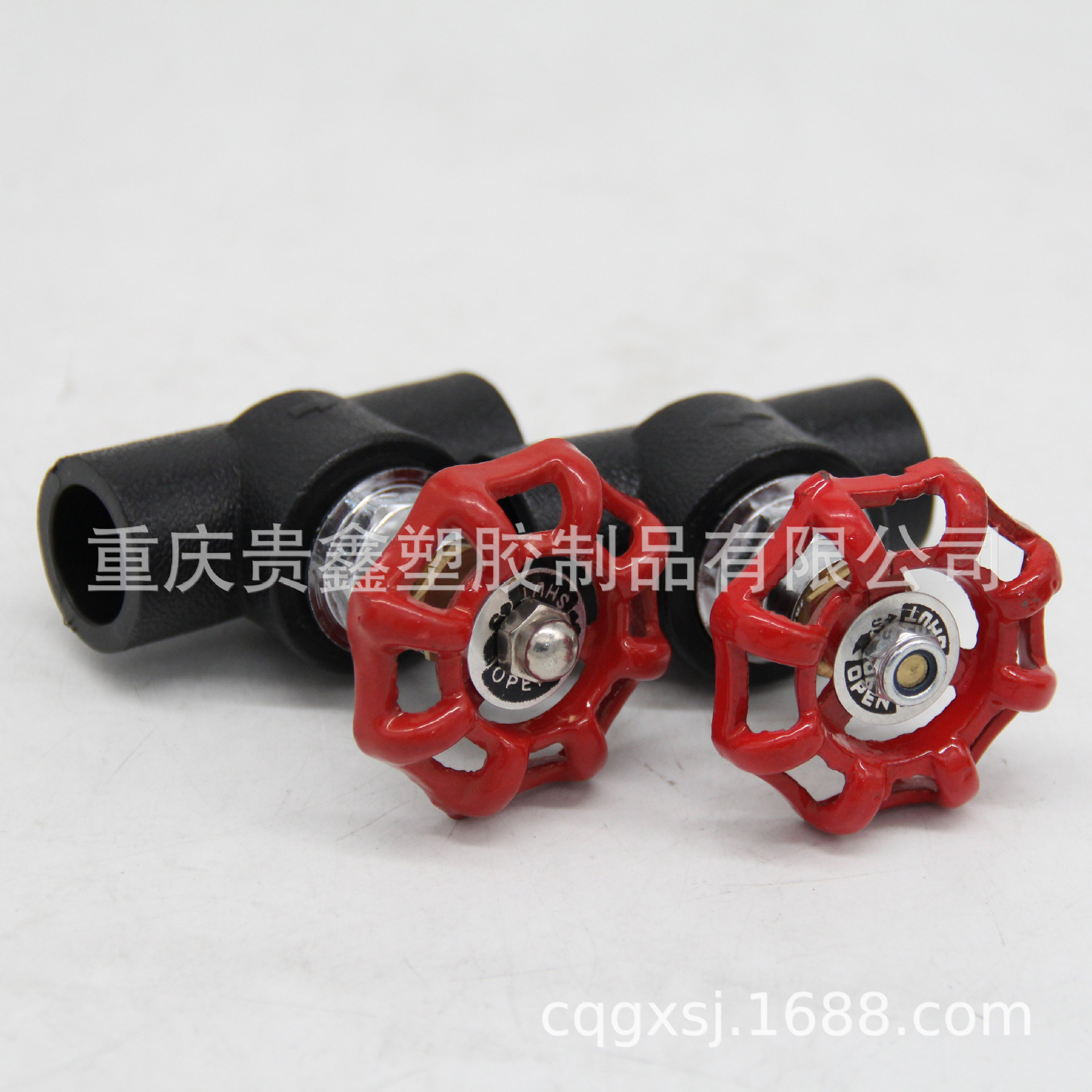 PE管材管件水管通用铜截止阀闸阀 手轮热熔PE配件PE升降式截止阀