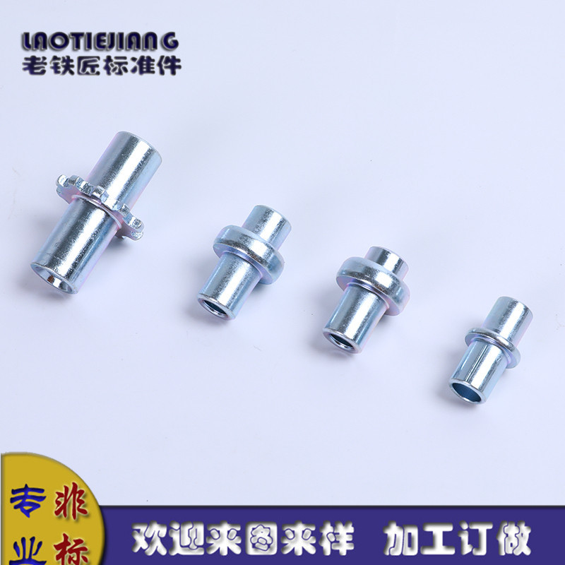 不锈钢非标双头束螺母 嵌件螺母 双头连接螺母 内外牙螺母