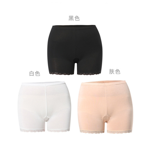 Women's underwear modal large size lace safety pants leggings anti-exposure boxer briefs three-point non-curling shorts