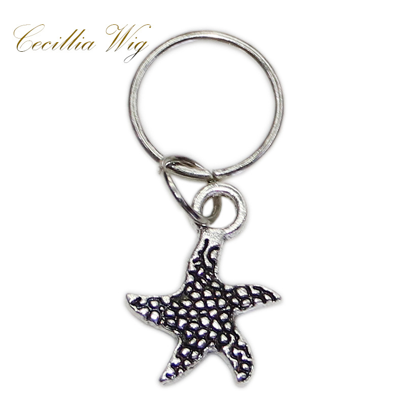 Peluca negra joyería anillo Africano Twist trenza de primavera trenza de tres hilos trenza hueca anillo de extensión de cabello trenza sucia anillo decorativo