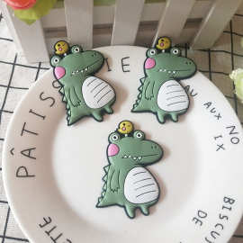 创意日韩卡通硅胶PVC卡通可爱恐龙驾驶证卡包DIY饰品配件手机美容