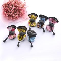 Pet dog spring and summer breathable soft-soled shoes reflective non-slip indoor pet dog Teddy Bichon shoe covers shoes