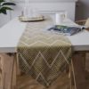 Nordic Titanus Geometric Table Flat Fashion Tea Flasflower Flag Flag Long Strop Polying Polying Tablecloth