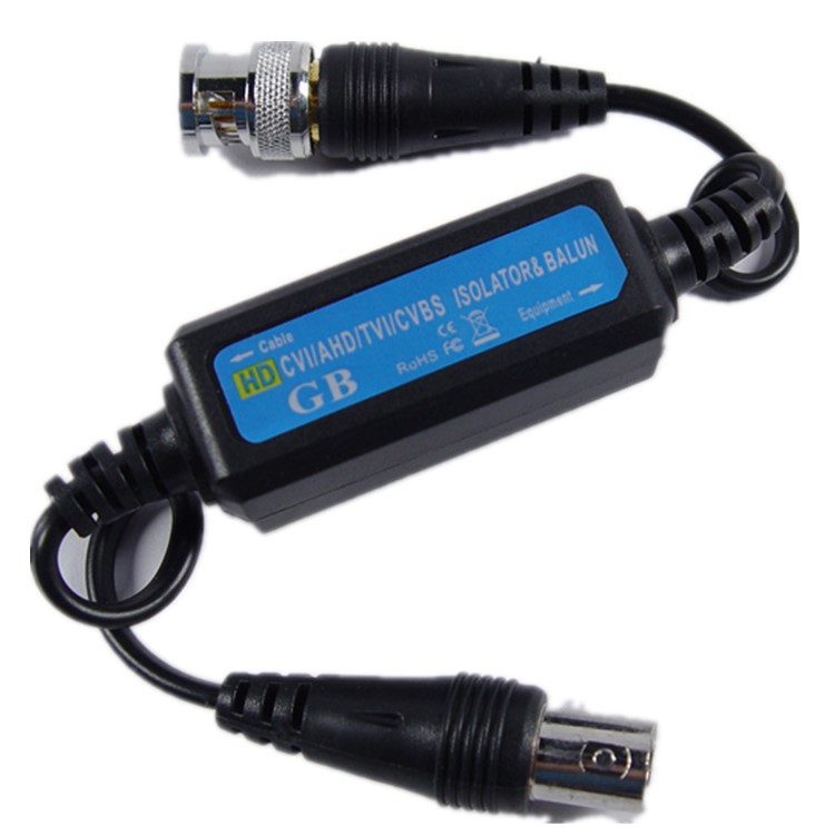同轴1080P 5MP 视频抗干扰器 模拟AHD/CVI/TVI 接地隔离器 滤波器