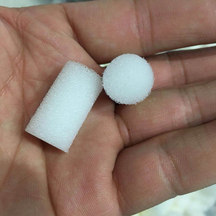 东莞捷昕现货批发鼻塞透气海绵柱 10mm白色鼻塞海绵 PU鼻腔药棉