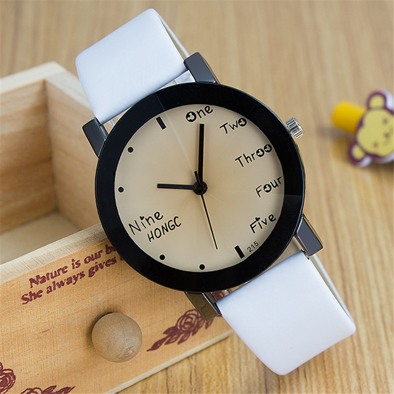 215 Fresh Small Dial Quartz Watch Male and Female Student Couple Watch Kidsren's Watch Cute Watch Wholesale