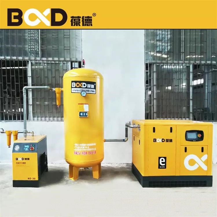 螺杆式空压机55KW千瓦永磁变频空气压缩机75P匹无油气泵工厂直营