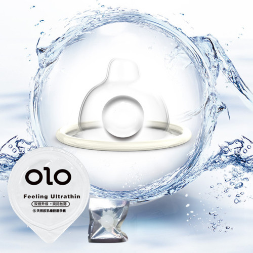 OLO Soft Beads G-Spot Condoms Granular Wolf Teeth Stained Sexy Male and Female Condoms Passion Tools Ultra-Thin and Cool