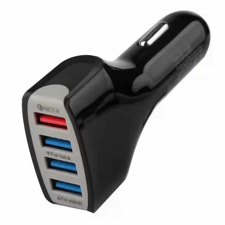 Новый 4USB автомобильное зарядное устройство QC3.0 автомобильное зарядное устройство многофункциональное автомобильное зарядное устройство четыре зарядки QC 3.0 быстрая зарядка