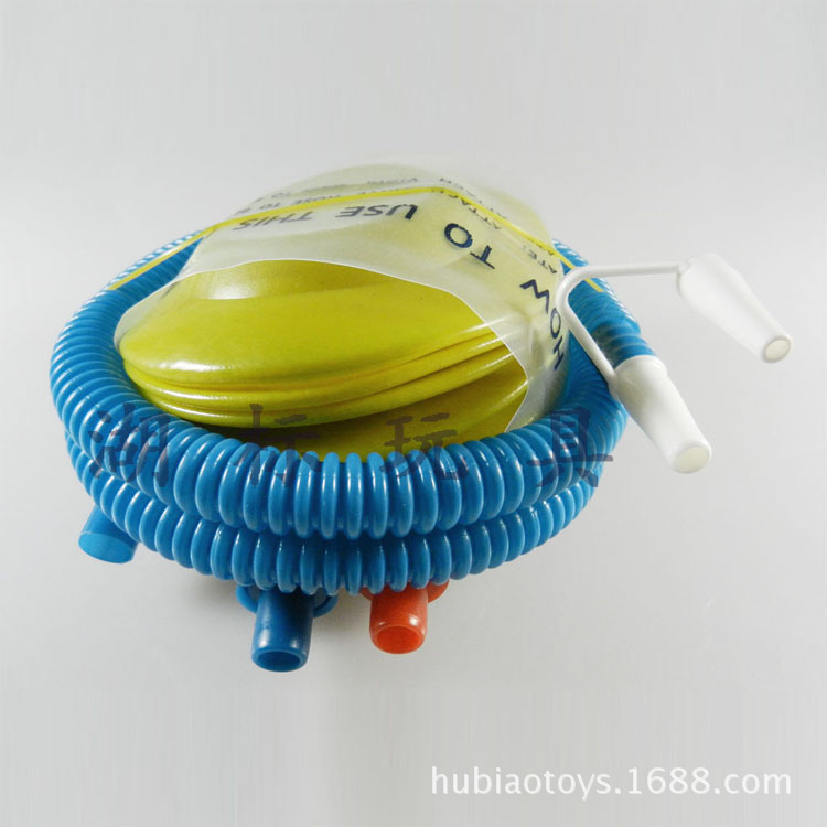 小号脚踩泳圈便携式塑料充气玩具脚踏打气筒 耐压气筒打气筒批发