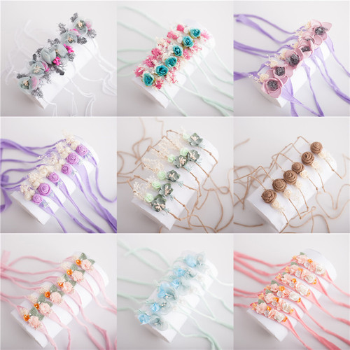 Cross-border sourcing new baby photography headwear, infant photography head flowers, newborn photography accessories headwear and head flowers