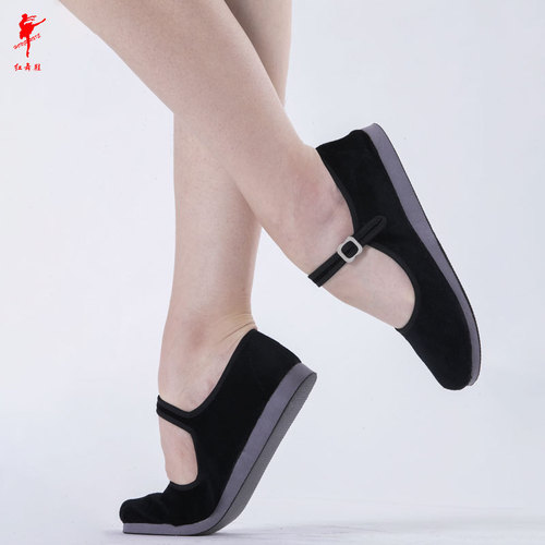 Dance shoes, canvas shoes, flat, ethnic dance shoes, modern old Beijing square dance shoes, women's Jiaozhou shoes wholesale 1004