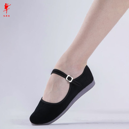 Dance shoes, canvas shoes, flat, ethnic dance shoes, modern old Beijing square dance shoes, women's Jiaozhou shoes wholesale 1004