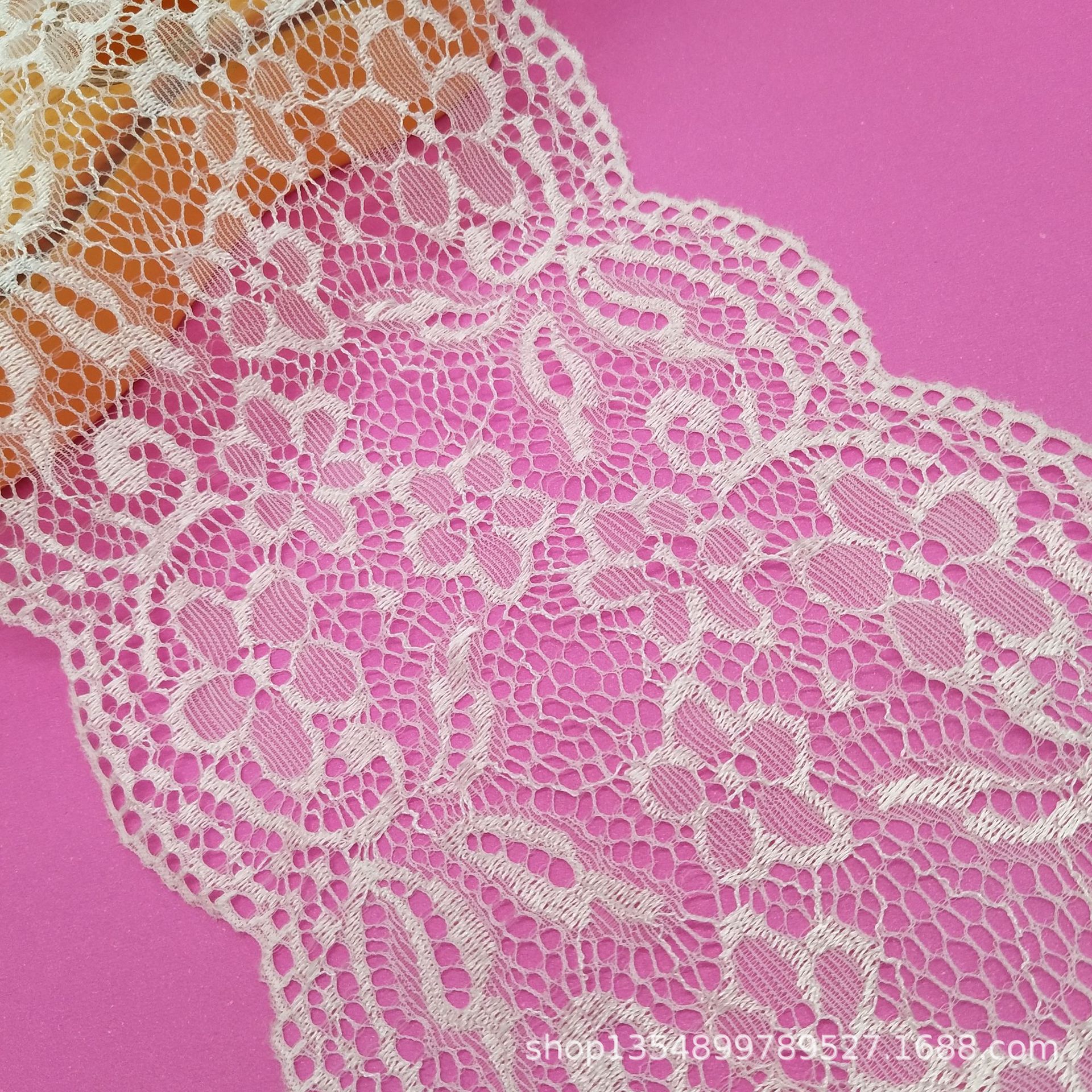 工厂处理低价批发15cm弹力蕾丝花边电脑版压纱版时装花边量大优惠