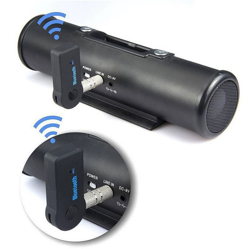 Bluetooth приемник 5.0 AUX для автомобиля, аудио приемник Bluetooth, 3.5 мм, проводной домашний динамик-приемник
