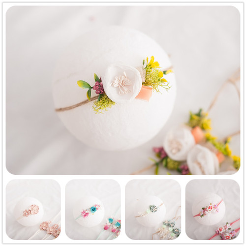 Cross-border sourcing new baby photography headwear, infant photography head flowers, newborn photography accessories headwear and head flowers