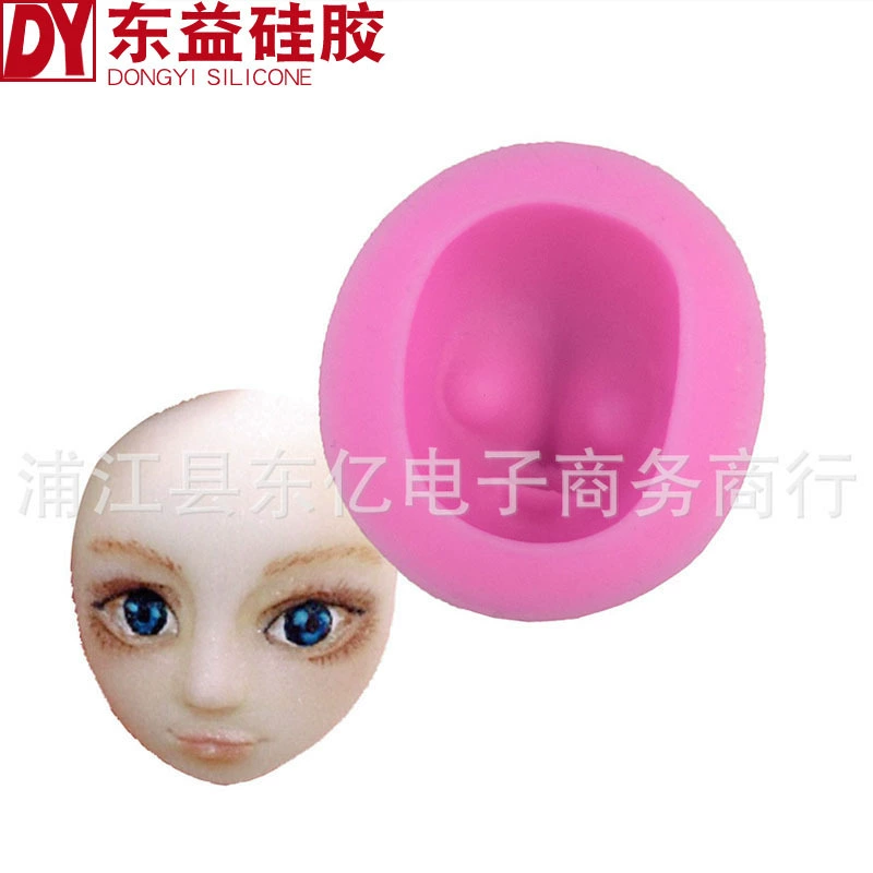 Doll, silicone mold to create double eyelids, clay, handmade