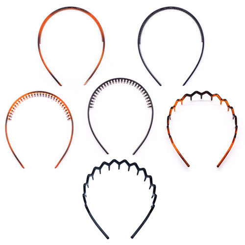Japanese and Korean simple face washing hairpin bangs clip commonly used by men and women wavy sports hairbands adult hairpins with fine teeth headbands