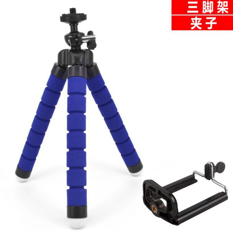 生中継撮影スポンジ三脚携帯電話汎用八爪魚スタンドタコ百変自撮り神器